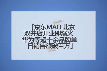 京东MALL北京双井店开业即爆火 华为等超十余品牌单日销售额破百万